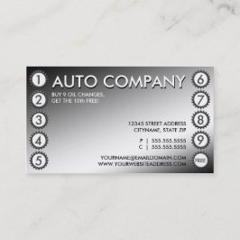 skina utrustar punchcarden lojalitetskort