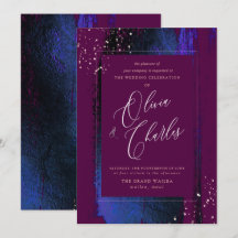 Skina, vinterblå penseldrag+Cassis