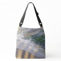 Skinande vatten på stenar Totebag
