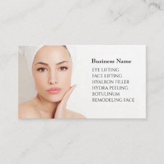 Skincare & Beauty Salon Visitenkarte  Visitkort