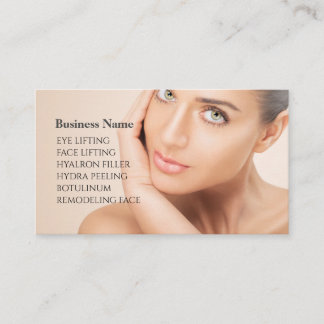 Skincare & Beauty Salon Visitenkarte  Visitkort