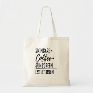 Skincare Coffee Suncreen Esthetician Tygkasse