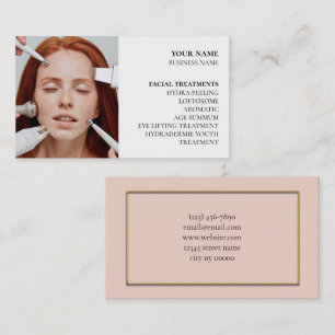 Skincare och ballastsalon visitkort