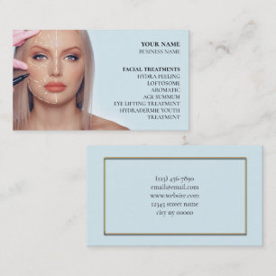 Skincare och ballastsalon visitkort