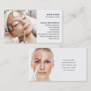 Skincare och ballastsalon visitkort