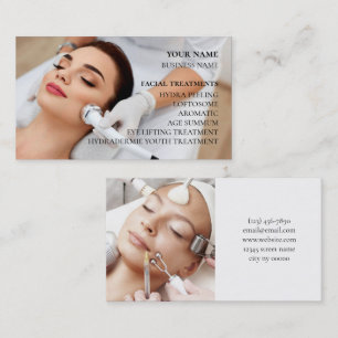 Skincare och ballastsalon visitkort