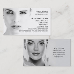 Skincare och ballastsalon visitkort