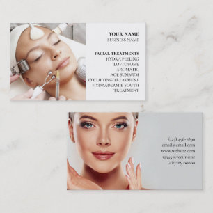 Skincare och ballastsalon visitkort