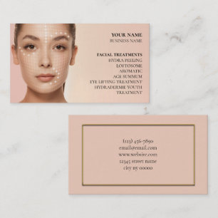 Skincare och ballastsalon visitkort