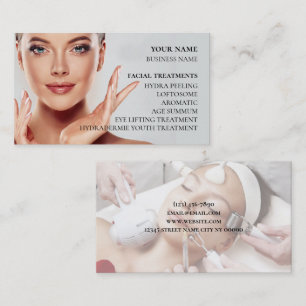 Skincare och ballastsalon visitkort
