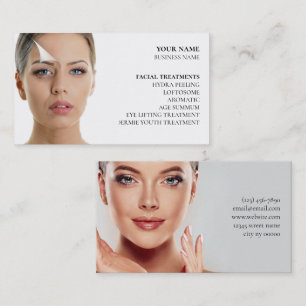 Skincare och ballastsalon visitkort