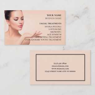 Skincare och ballastsalon visitkort