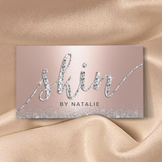 Skincare Salon Ro Guld Luxury Esthetician Visitkort (Skapare uppladdad)