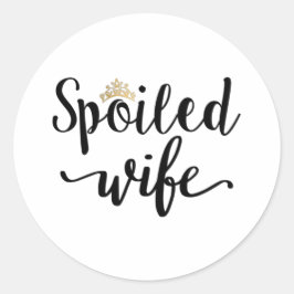 Skindad fru runt klistermärke