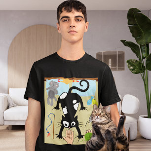 Skindad katt med ben, katt Leksak, Snacks Brat T Shirt