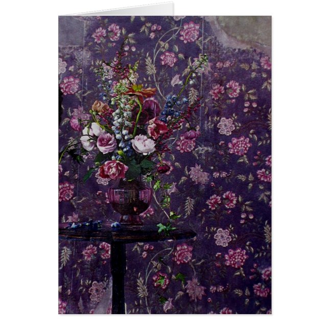 Skindade blommor ~ Kort (Framsidan)