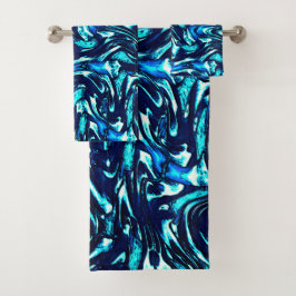 Skindat blått och cyan kurvor