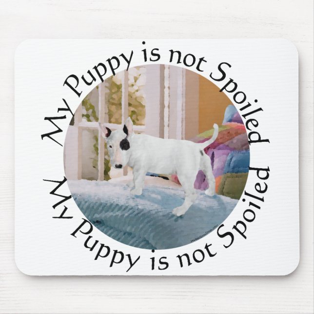Skindat? Bull Terrier Puppy. . . Inte Musmatta (Framsidan)