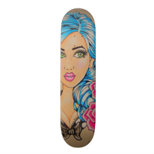 Skinderella skridskodäck mini skateboard bräda 18,7 cm