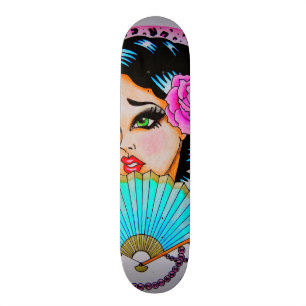 Skinderella skridskodäck old school skateboard bräda 18 cm