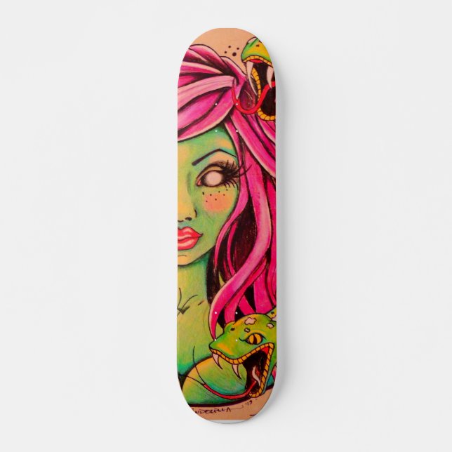 Skinderella skridskodäck skateboard bräda 20,5 cm (Framsida)