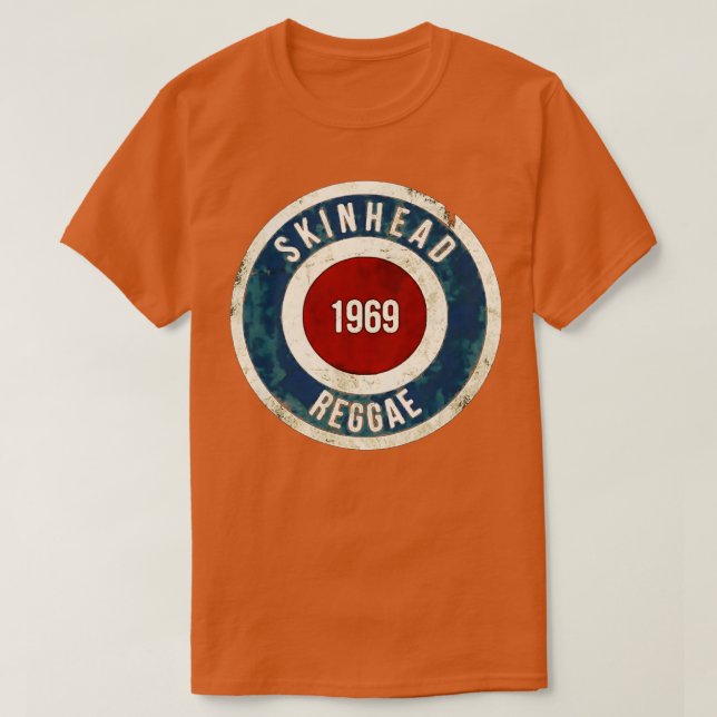 Skinhead 1969 Mod Reggae T Shirt (Design framsida)