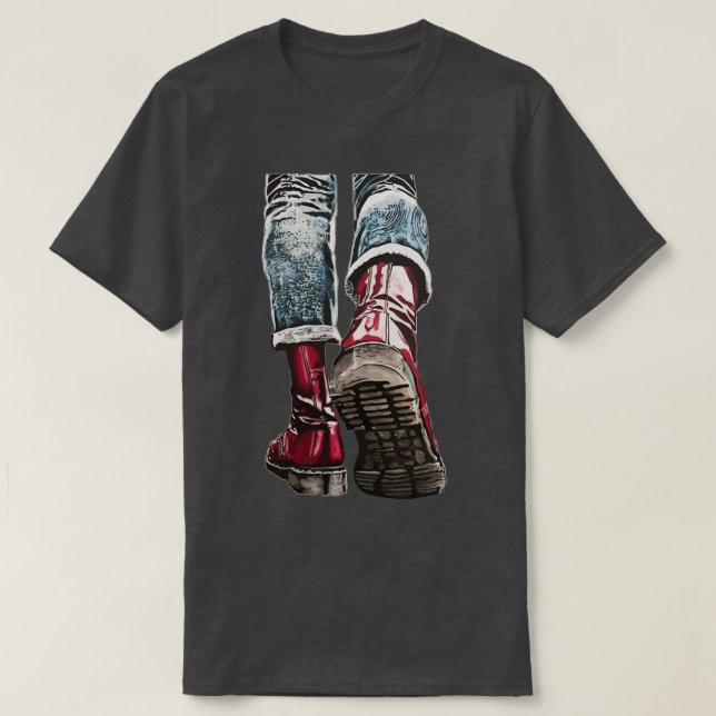 Skinhead Boots 1 T Shirt (Design framsida)