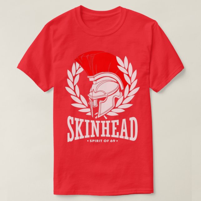 Skinhead Helmet T Shirt (Design framsida)