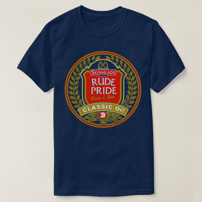 Skinheads Rude Pride T Shirt (Design framsida)
