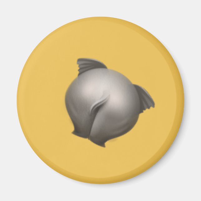 skinka av elefant magnet (Framsidan)