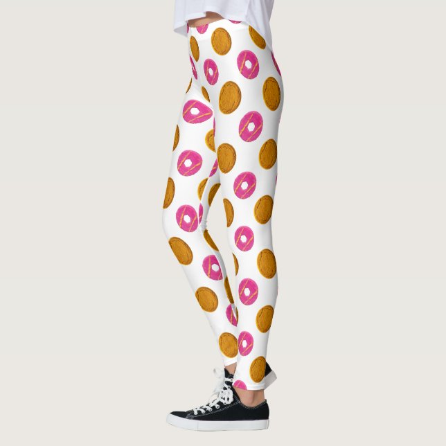 Skinka i Polka dots Mönster Leggings (Vänster)