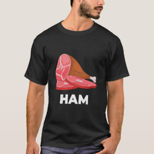 Skinka Matchande Tallrikar Mat Kostymer Jul Tack T Shirt