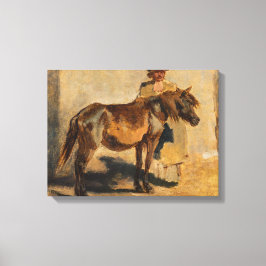 Skinka med häst (häst) canvastryck