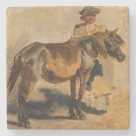 Skinka med häst (häst) stenunderlägg