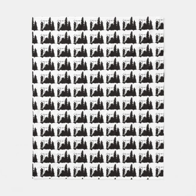 Skinka radiosände att kyssa kopplar ihop fleecefilt (Framsidan)