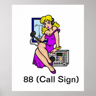 Skinka radiosände den blonda utvikningsflickan som poster