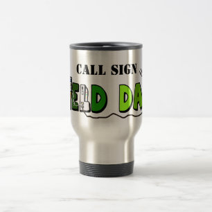 Skinka radiosände friluftsdagtravel mug skräddar resemugg