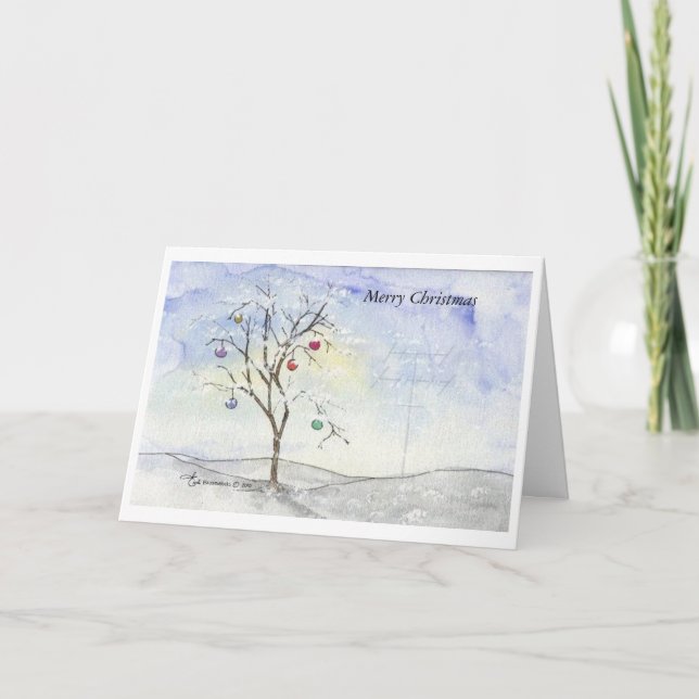 Skinka radiosände julgrankortet med hälsning helgkort (Framsida)