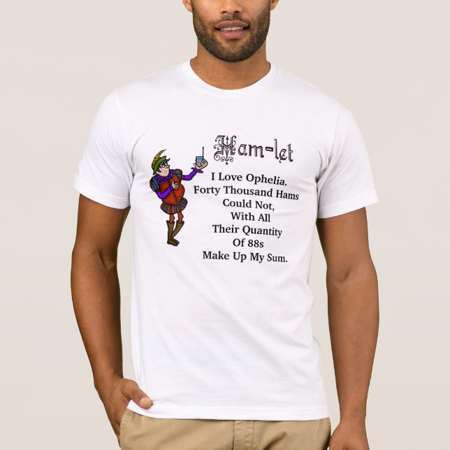 Skinka radiosände T-tröja för det Hamlet T-shirt (Framsida)