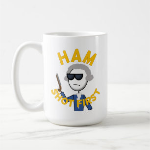 Skinka som först skjutas kaffemugg