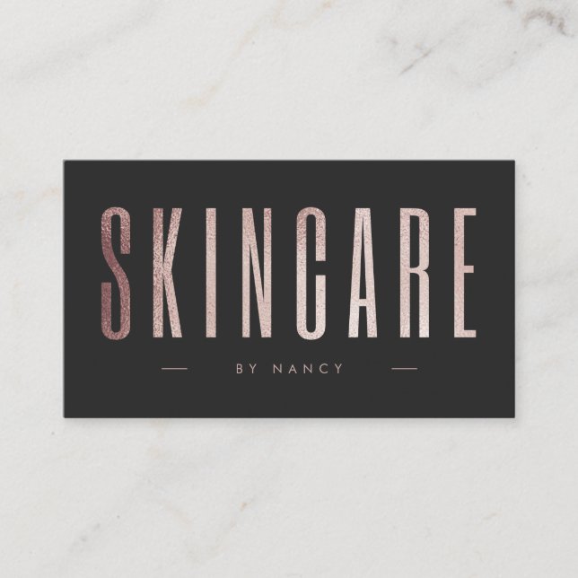 Skinkare ro Guld Glitter Visitkort (Framsida)