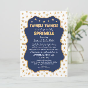 Skinkle för Twinkle-släpp-in Sprinkle för marinkle Inbjudningar