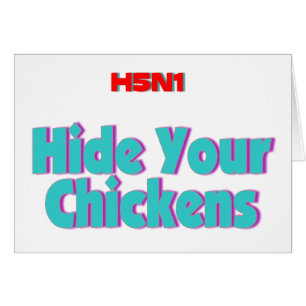 Skinn H5N1 dina hönor Hälsningskort