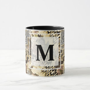 skinn, leopard, orm mugg