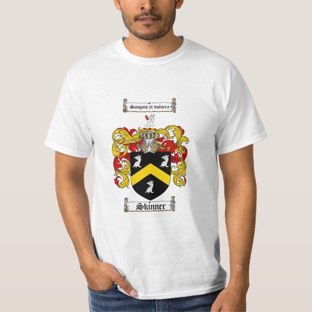 Skinner familjvapensköld - Skinner vapensköld T-shirt (Framsida)