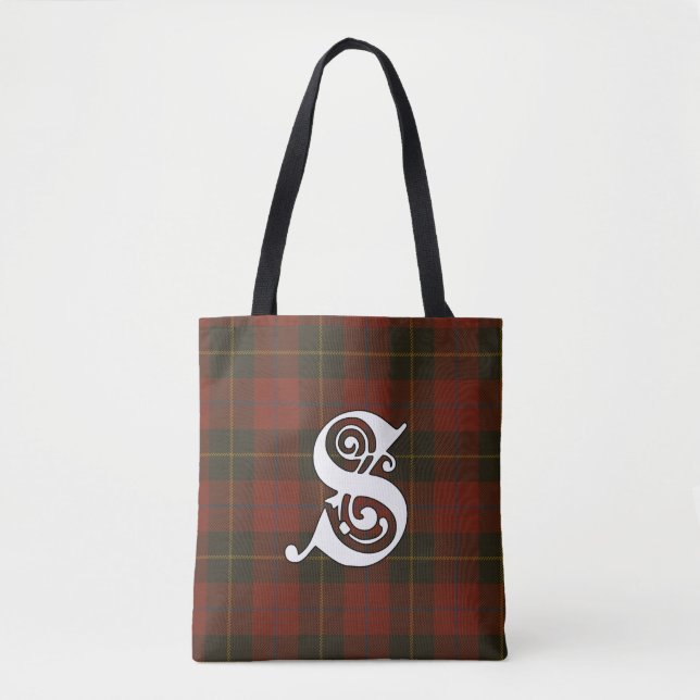 Skinner Klan Tartan Monogram Tygkasse (Framsida)