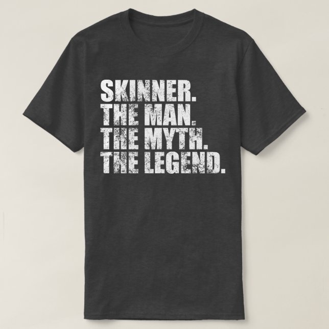 SkinnerSkinner-familjen namn Skinner, efternamn Sk T Shirt (Design framsida)