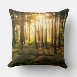 Skinor från sol i gräs kudde