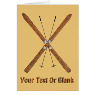 Skinor och polacker i kor-Land Hälsningskort