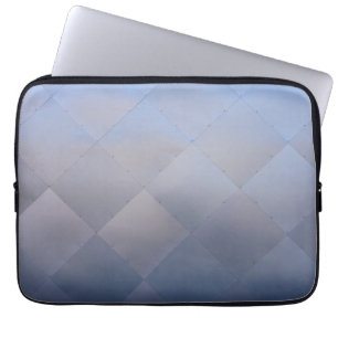 Skins moderna rutiga metallblått laptop fodral